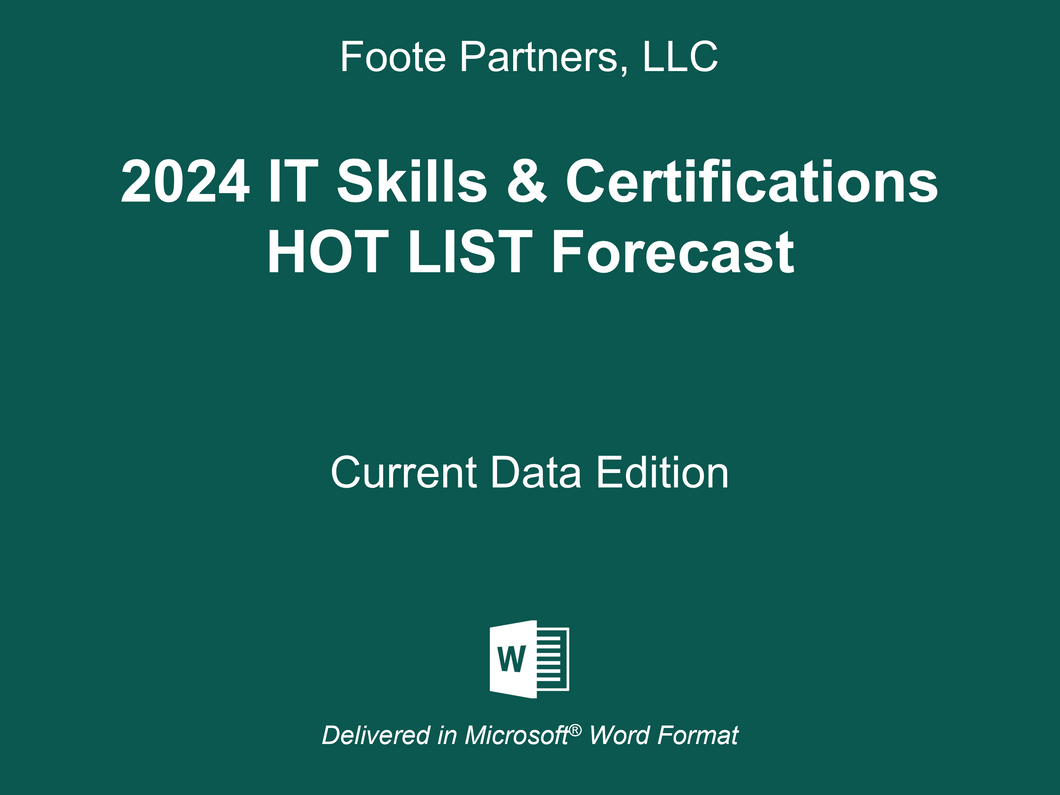 2024 IT Skills & Certification HOT LISTS Forecast (free to customers only)
