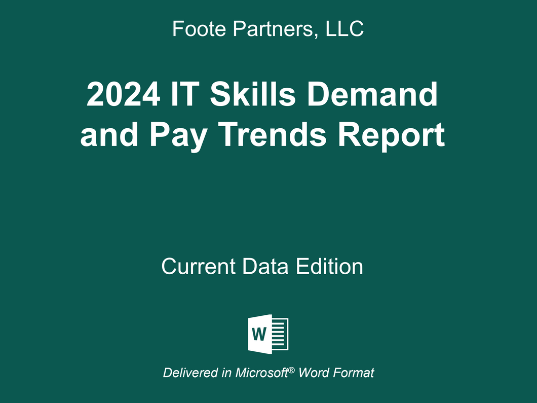 2024 IT Skills Demand and Pay Trends Report (free to existing customers only)