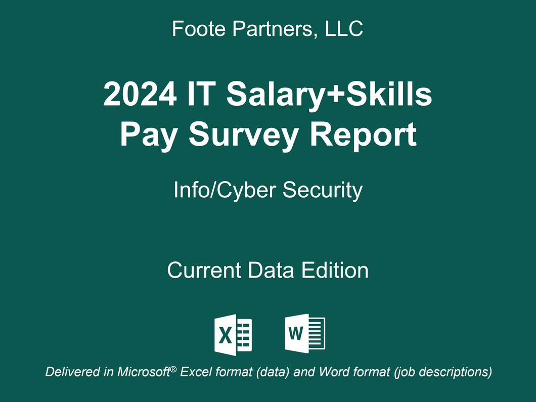 2024 IT Salary+Skills Pay Survey Report: Info/Cybersecurity